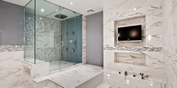 Classic White Marble Bathroom